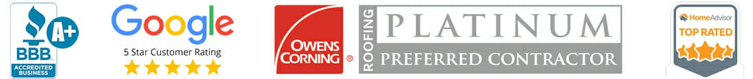 Voted one of the top roofing companies in Hennepin County!