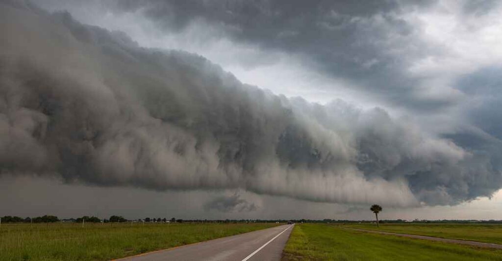 Dark Shelf cloud in Twin Cities, MN